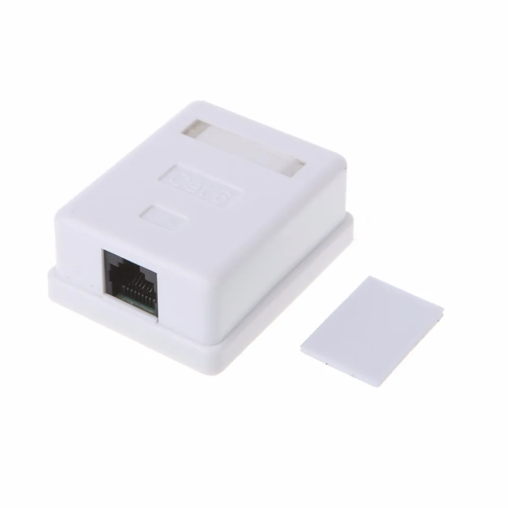 Cat6 RJ45 8P8C настенный блок сопряжения Jack адаптер UTP неэкранированный Однопортовый