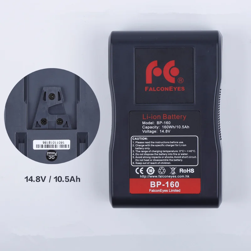 Falcon Eyes BP 160L 10500mAh 14 8 V крепление батареи с адаптером зарядное устройство для RX 12TD 18TD