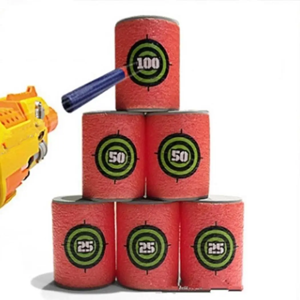 6 шт. EVA Мягкая Пуля цель Дарт для NERF N Strike Elite серии Бластеры детские
