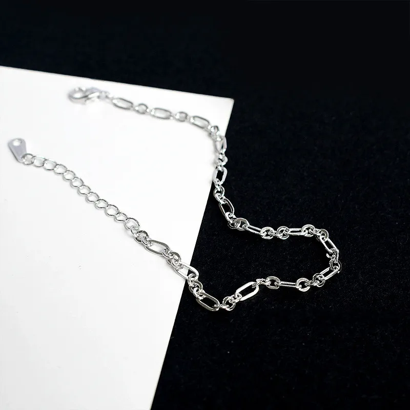 Женский браслет с цепочкой Flyleaf Изящные Ювелирные Браслеты из настоящего серебра