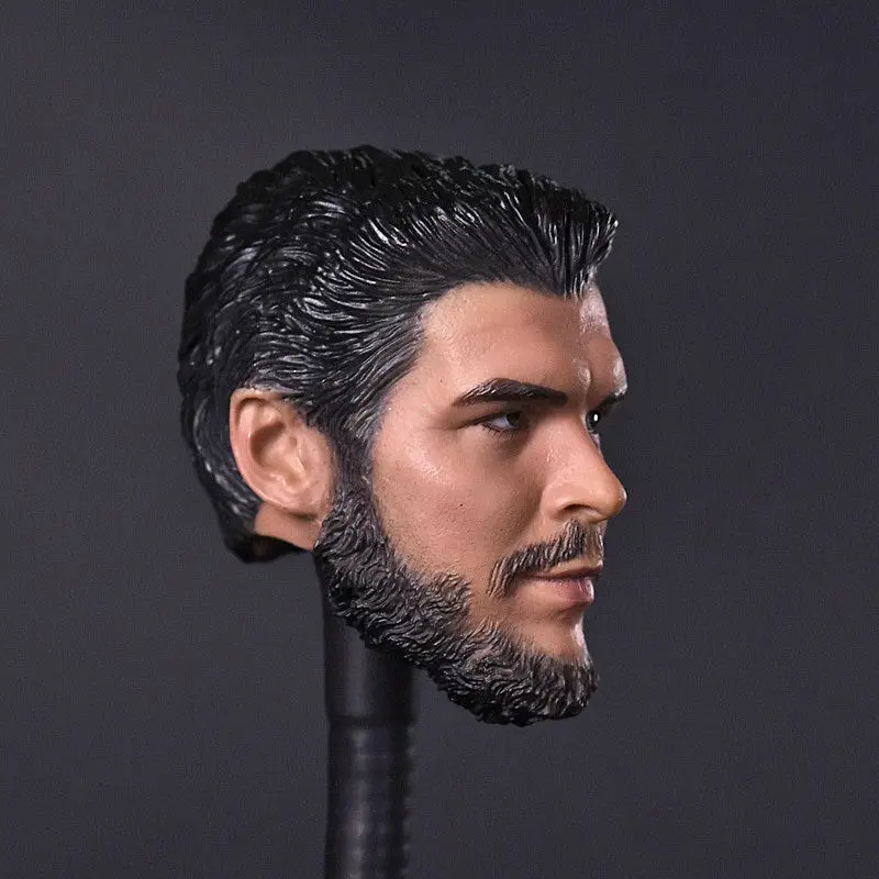 Высококачественная Мужская голова в масштабе 1:6 лепка Che Guevara резьба модель