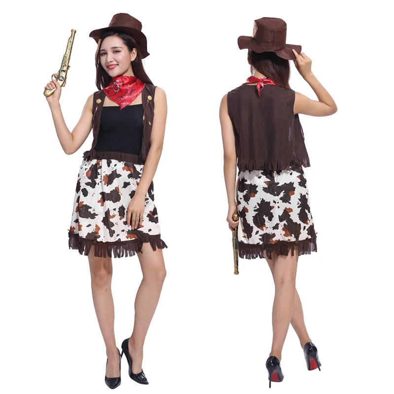 Новый костюм для косплея на Хэллоуин взрослых Западный ковбойский Маскарад |