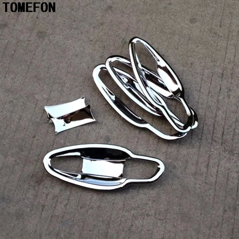 TOMEFON для PEUGEOT 308 2014 2015 2016 ABS Хромированная дверная ручка Чаша крышка рамка внешние