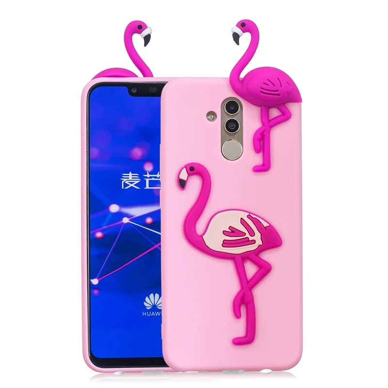flamingo Etui huawei mate 20 Lite чехол 3D игрушка панда кактус силиконовый чехол для телефона на Funda huawei mate 20 Lite mate 10 Lite чехол - Цвет: flamingo