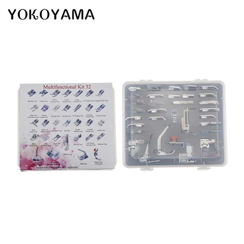 Набор прижимных лапок для швейных машин YOKOYAMA 30/32/42/52/62 шт.|sewing kit|set footsewing set |