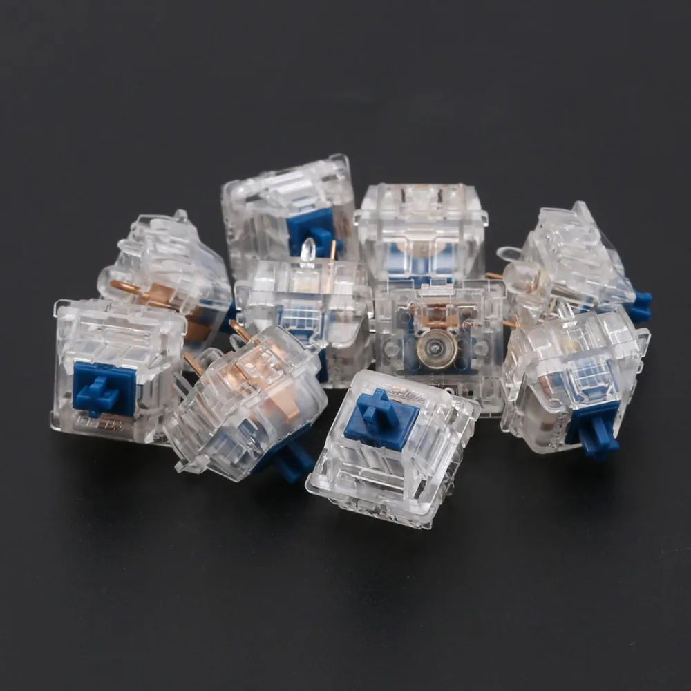 Синие переключатели zilent V2 62g/65g/67g/78g для механической клавиатуры