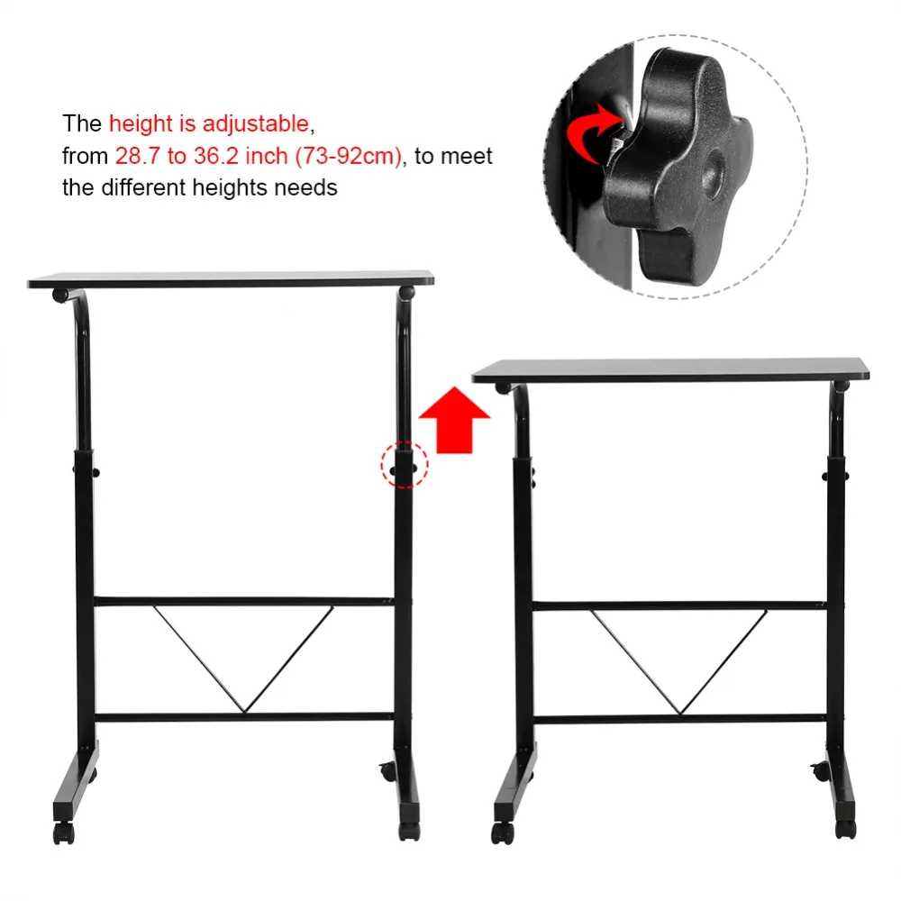 От 28 7 до 36 2 дюймов регулируемый ноутбук компьютерный стол стоящий подвижный