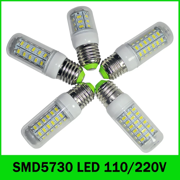 

Ultra bright 5730 SMD led lamp 7W 12W 15W 18W 25W E27 LED Bulb 24LED 36LED 48LED 56LED 69LED 110LED SMD5730 light 220V