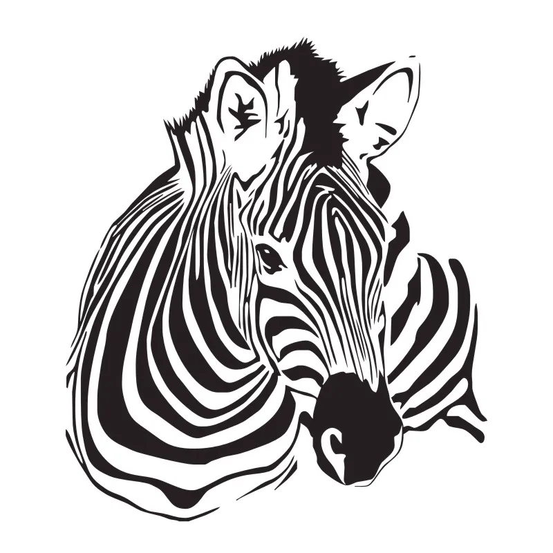 Настенные наклейки Зебра животные домашний Декор виниловые художественные