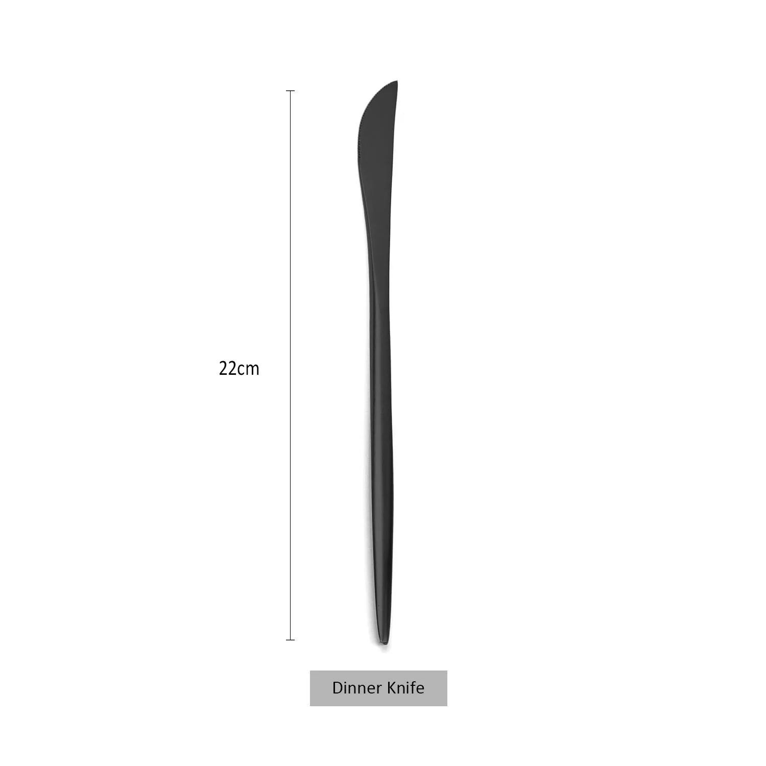 Dinner Knife Матовый черный набор посуды из 304 нержавеющей стали набор столовых приборов нож вилка ложка палочки для еды Столовые приборы столовые приборы - Цвет: Dinner Knife