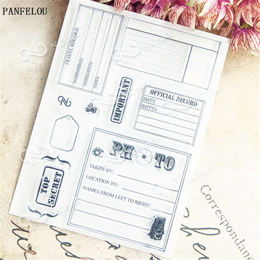PANFELOU Sticky notes pane прозрачный силиконовый штамп/печать DIY Скрапбукинг/фотоальбом