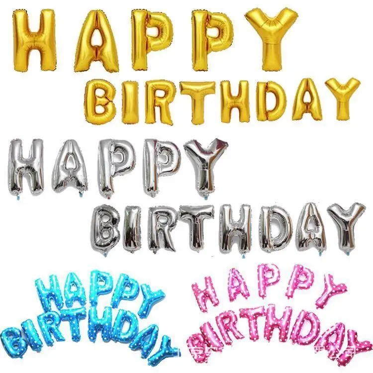 

40 см, надпись "Happy Birthday", строительные гелиевые шары, украшение для дня рождения, свадьбы, вечеринки, праздничные принадлежности