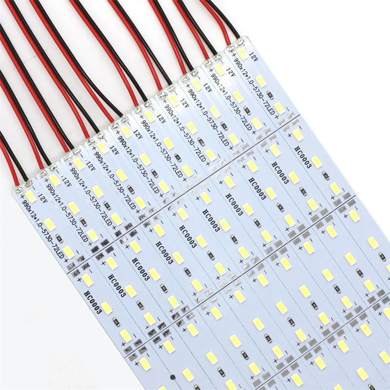 SZYOUMY 1 м светодиодная полоса освещения алюминия SMD 5730 водопроницаемая IP20 жесткая