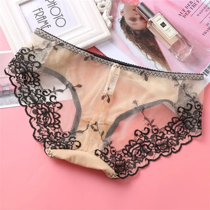 WP174 beige Боксеры-женское нижнее белье, женские трусики, сексуальное кружевное нижнее белье, трусы-шорты Calcinha, нижнее белье, трусы больших размеров - Цвет: WP174 beige