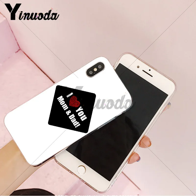 Yinuoda I love my best dad однотонный Ультратонкий Мягкий ТПУ Модный чехол для телефона Apple iPhone 8 7 6 6S Plus X XS max 5 5S SE XR