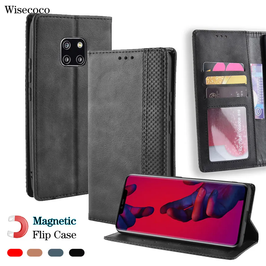Роскошный кожаный чехол-книжка на магните для huawei mate 30 20 P30 Pro 20X Nova 4 5 5i Honor 20 Pro lite P20Lite2019 P Smart