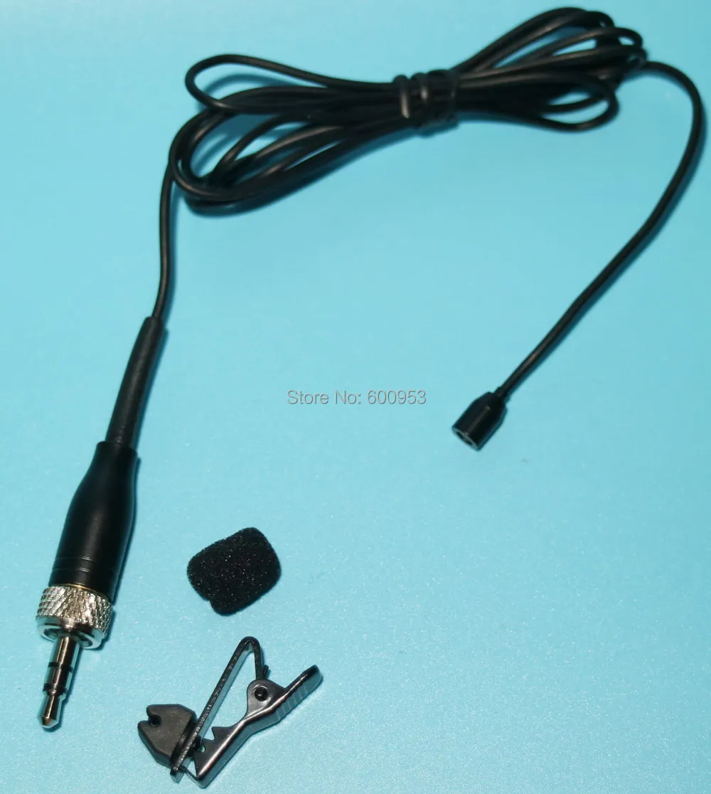 Microfone de Lapela para Sennheiser Transmissor sem Fio-condensador de Cancelamento de Ruído Mini g2 g3 Se-b001 Sk100 300 500 g1