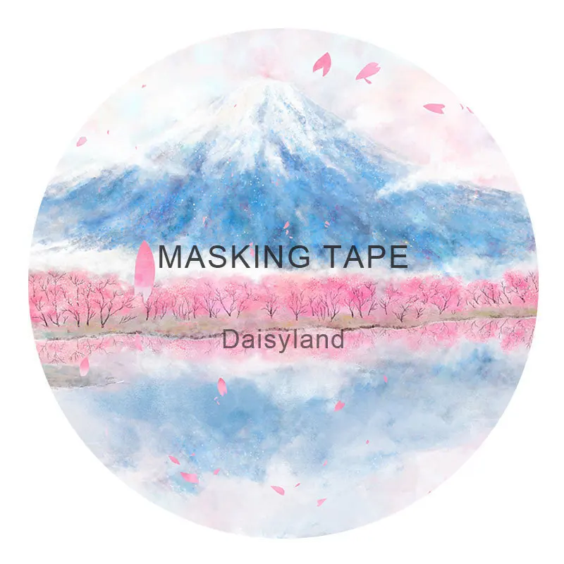 

1PC New Creative 6cm*7m Mt Fuji Cherry Blossoms Decorative Washi Tape Adhesive Tape DIY Scrapbooking Sticker Label Masking Tape