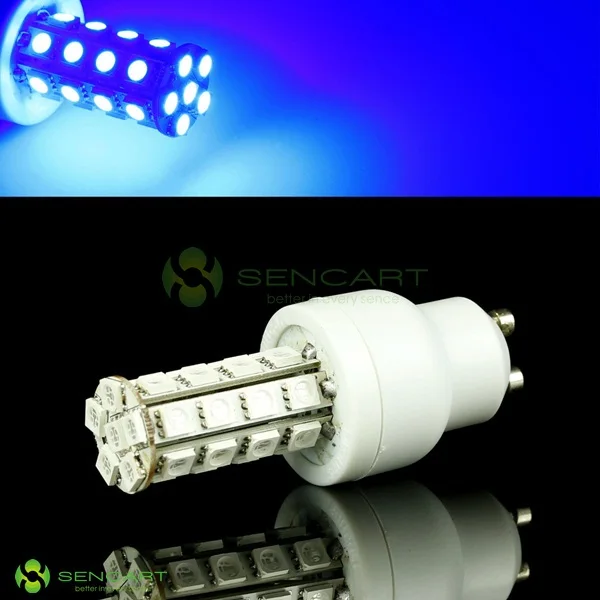Gu10 5.5 Вт синих огней 30 SMD 5050 из светодиодов 85 В ~ 265 лампы|led pin bulbs|led solar sign lightsled grow light