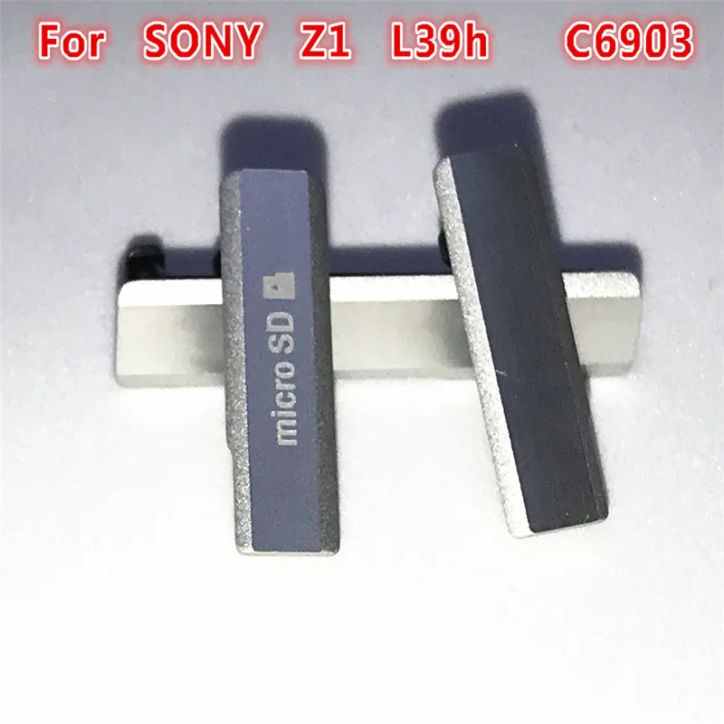 Карта Micro SD + сим-карты заглушка для порта USB защиты от пыли Sony Xperia Z1 L39H C6903 C6902