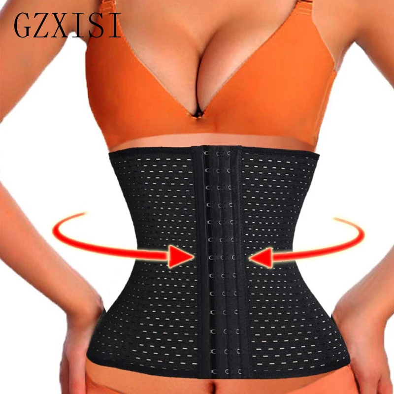 

Fashion 2018 Steel Bone Women Waist Cincher Corset Waist Corset top Sexy black corselet Slimming Shapewear Bodysuit