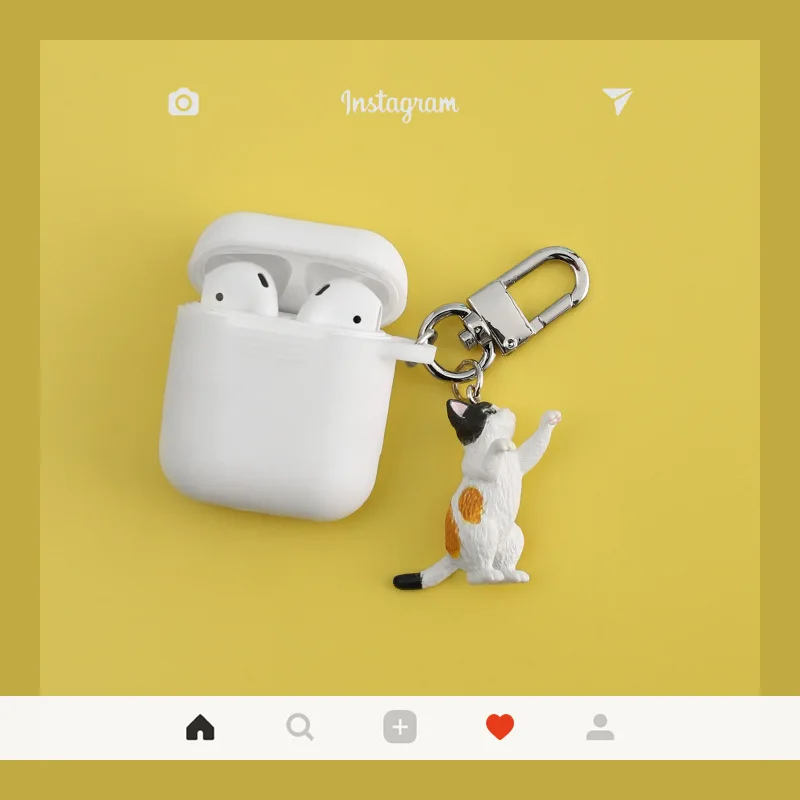 Новый силиконовый чехол с милым котом для Apple Airpods 1 2 аксессуары защитный сумка