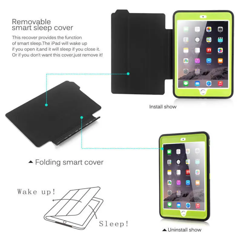 Противоударный Heavy Duty откидная крышка Подставка для iPad Pro 12 9 чехол TPU силиконовый