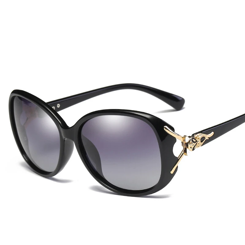 Automobiles Driver Goggles Lady New Polarizing Sunglasses Fashionable Sun glasses Large Frame Leopard Head Driving Glasses UV400 |