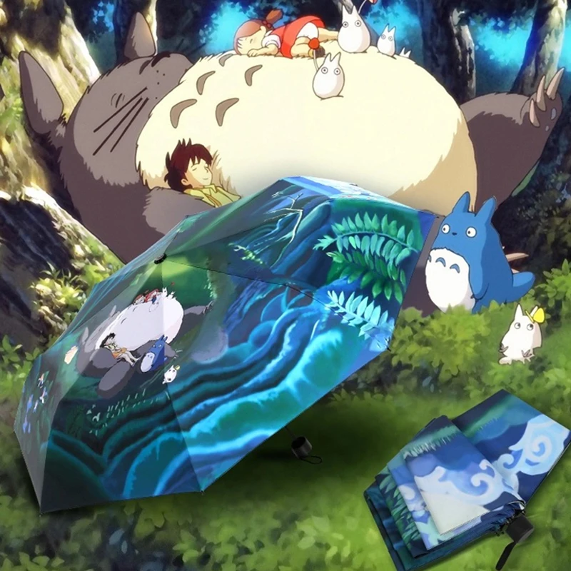 Высокое качество Тоторо зонтик Аниме Studio Ghibli Зонты Дождь женский зонт Plegable
