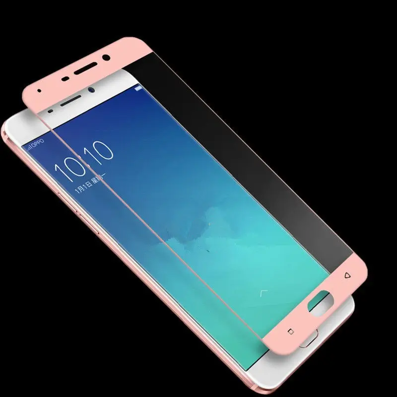 3D закаленное стекло для OPPO R9 Полное покрытие экрана Взрывозащищенная защитная