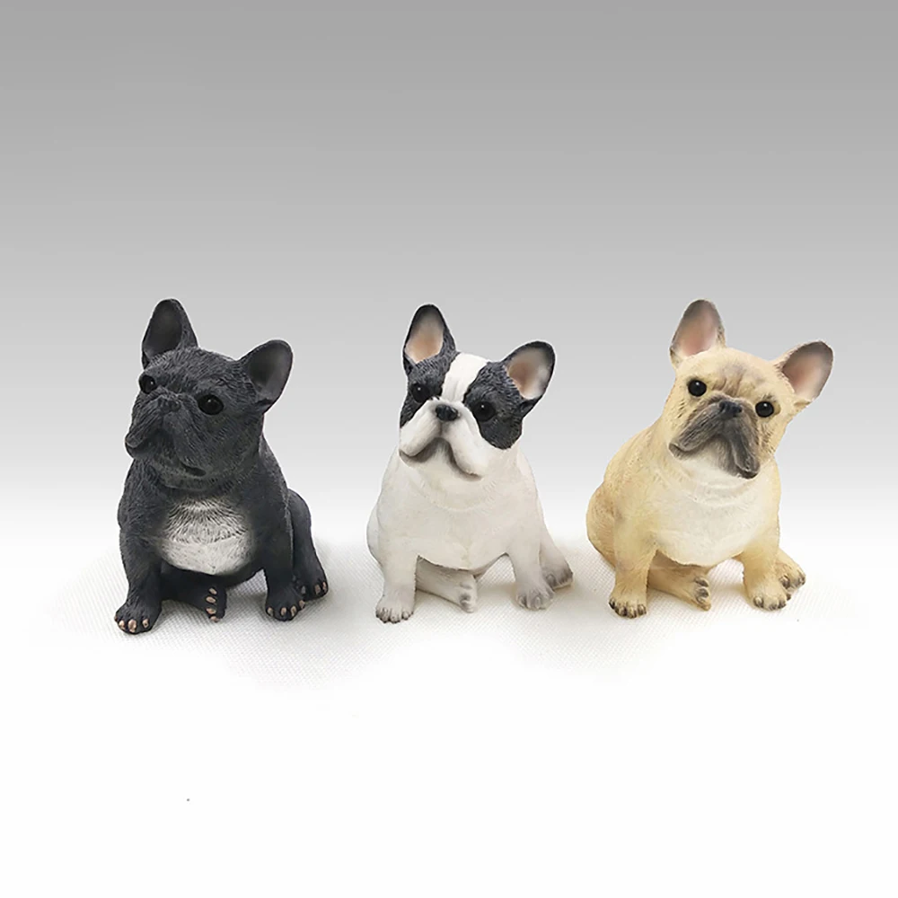 

Car Ornament Personalit Resin Mini French Bulldog Decoration Home Automobile Interior Imitation Dog Craft Decor Accessories Gift