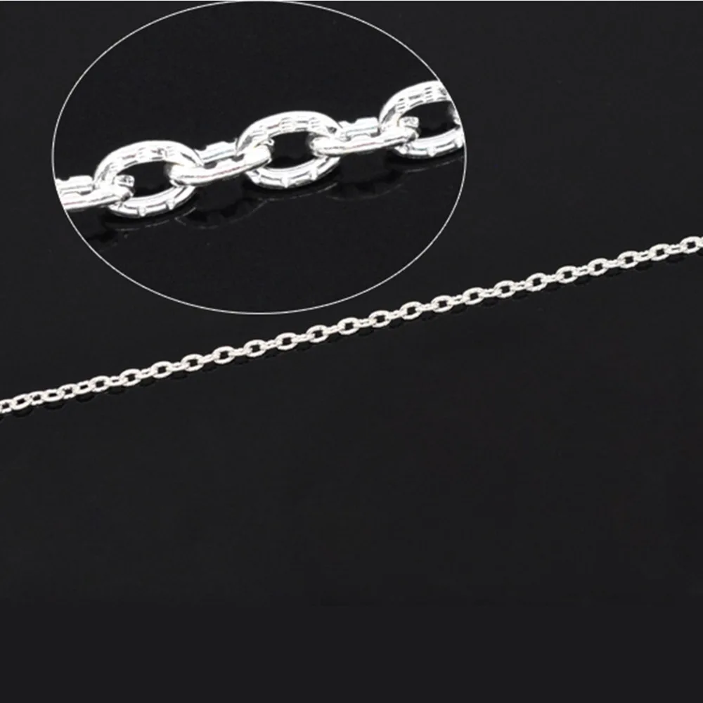 

DoreenBeads текстурированная Серебристая Цепочка-трос 3x2 мм, 2 м