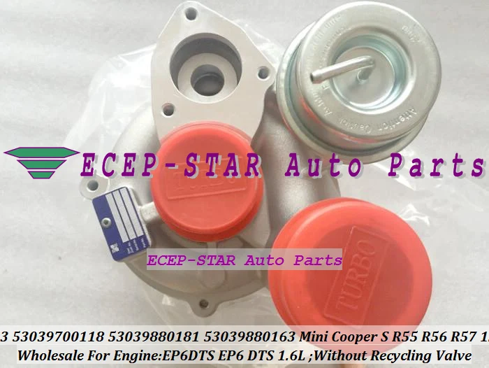 K03 118 53039700163 53039700118 53039700181 163 турбо для Mini Cabrio Cooper S R55 R56 R57 2002 10 EP6 DTS CDTS 1.6L без e