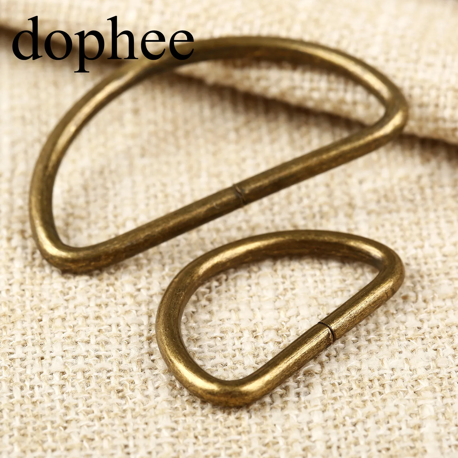 Dophee 20 шт винтажное металлическое d-образное кольцо пряжки для одежды Сделай Сам Рукоделие багаж швейная сумка ручной работы кошелек ручные кнопки LW0366
