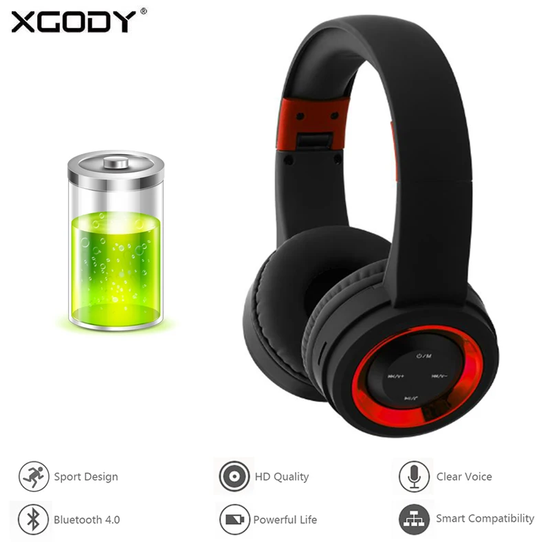 XGODY TR905 беспроводные Bluetooth наушники с активным шумоподавлением складные
