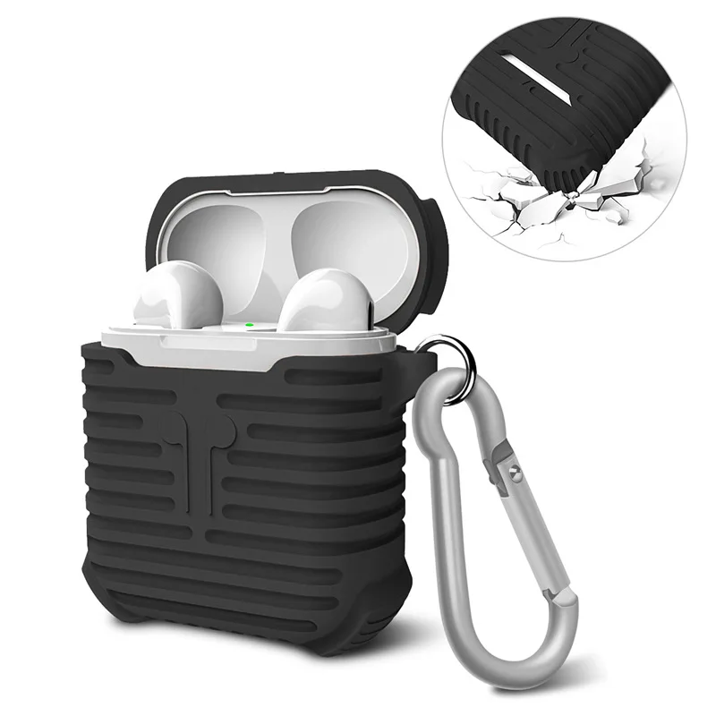 Для Apple airpods силиконовый чехол мягкий чехол ТПУ ультра тонкий Ясный протектор рукава Дело Чехол для воздуха бобы наушники