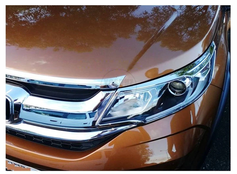 Хромированная крышка головного света для honda BRV ABS наклейка на фару автозапчасти авто аксессуары для honda BR-V YCSUNZ