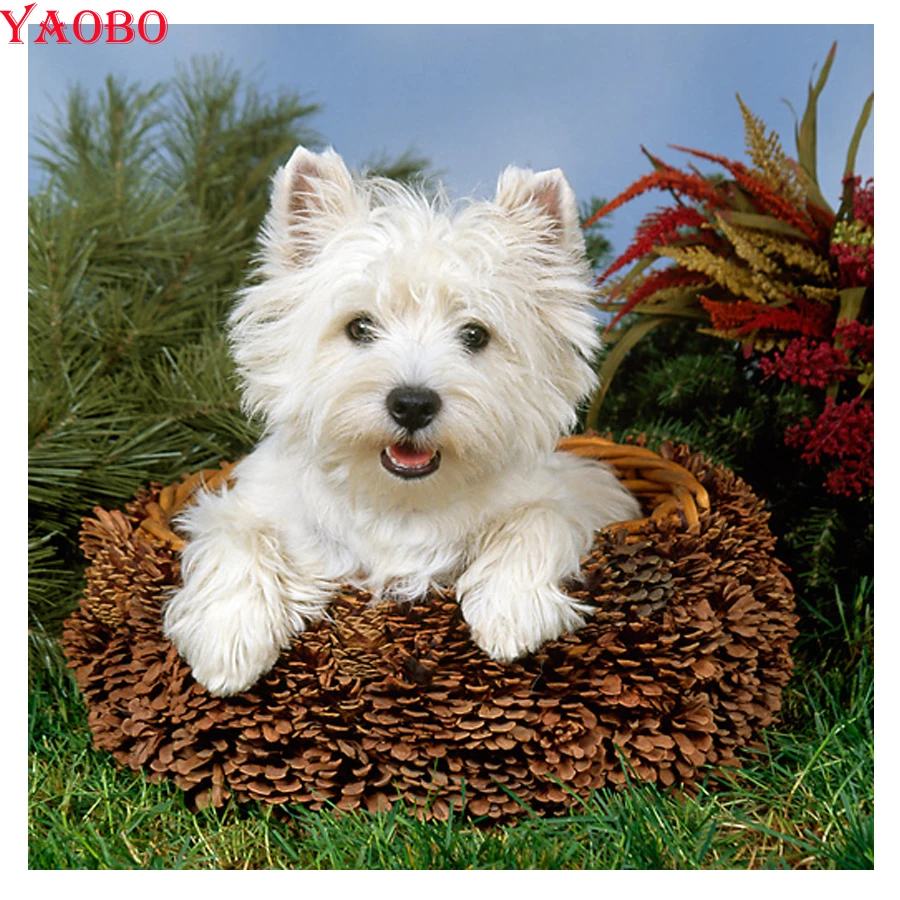 2019 Новое поступление Diy Алмазная картина westie вышивка собаки значок Вышивка