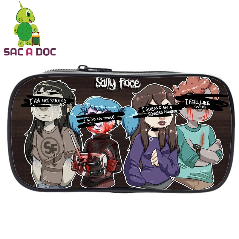 Sally Face косметички косметический Чехол Дорожный кейс для косметики чехол