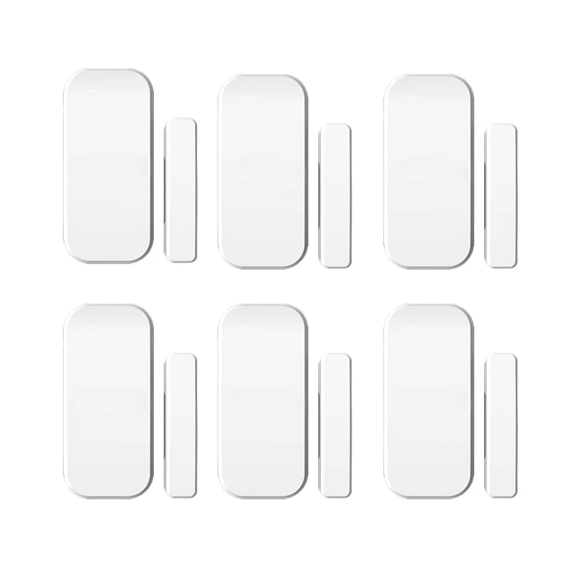 

Intelligent Wireless Door Magnetic Sensor Door Gap Window Sensors Detectors 433MHz For our Alarm System 6pcs/lot