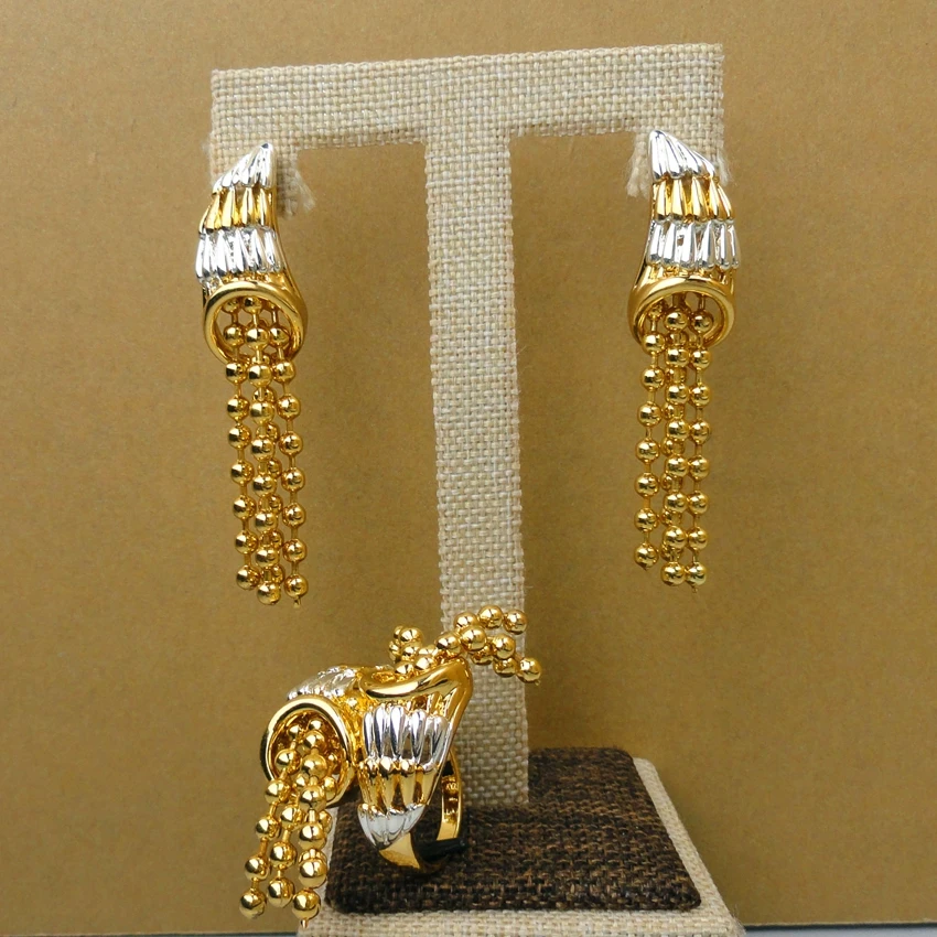 Золотые Ювелирные наборы Yuminglai 24Karat в Дубае дизайнерские ювелирные украшения FHK5360
