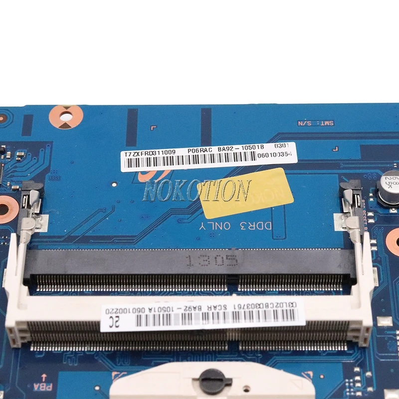 

Nokotion BA92-12123A BA92-12123B BA92-12227A BA92-12227B BA41-02206A For samsung NP270 NP270E5E Laptop motherboard SR0VQ 2117U