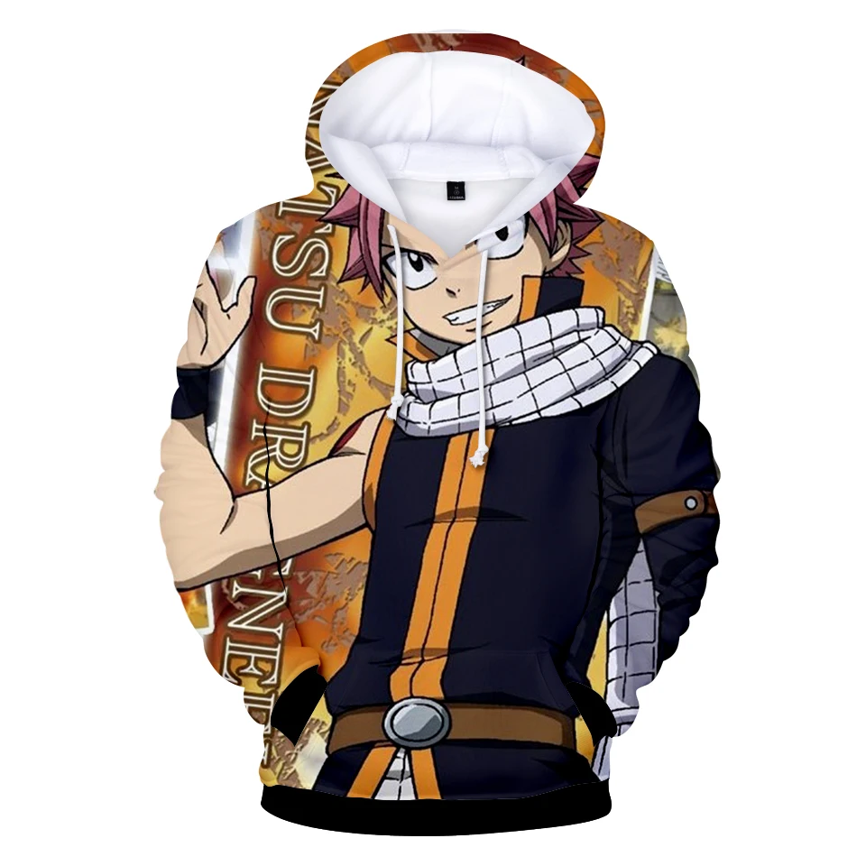 3D Принт толстовки Fairy Tail мальчик/девочка модный принт Удобная Толстовка аниме