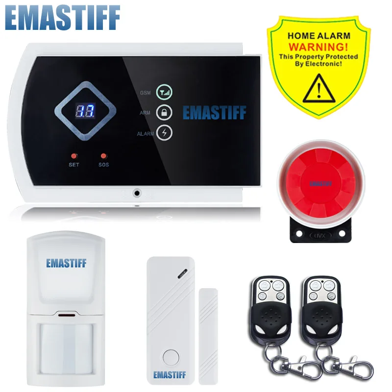 Bundle M G10A светодиодный дисплей Pet Immune PIR сенсор Поддержка Android APP 99+ 2 зоны Беспроводная GSM домашняя система охранной сигнализации - Цвет: Bundle M