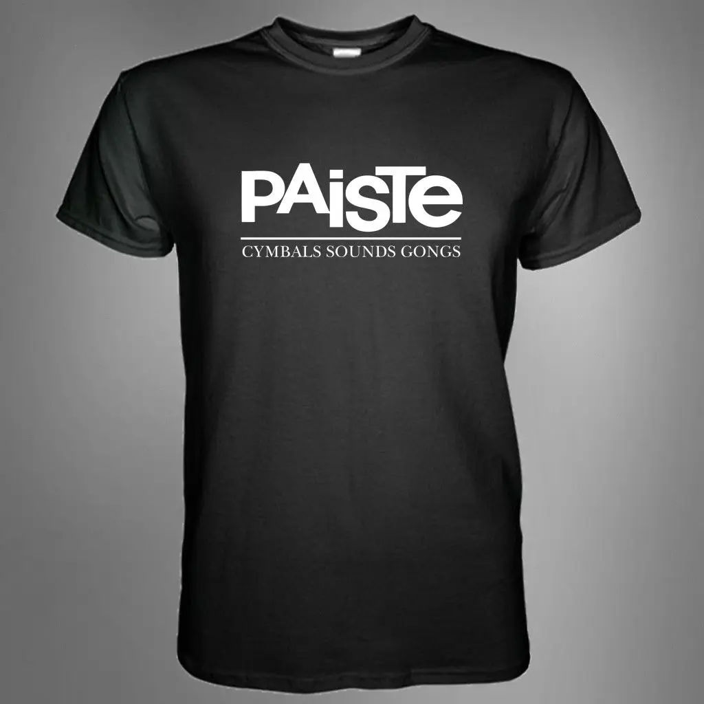 Футболка Paiste Cymbals Sounds Gongs музыкальные барабаны Sz. S M L XL 2XL 3XL 2019 модная футболка из