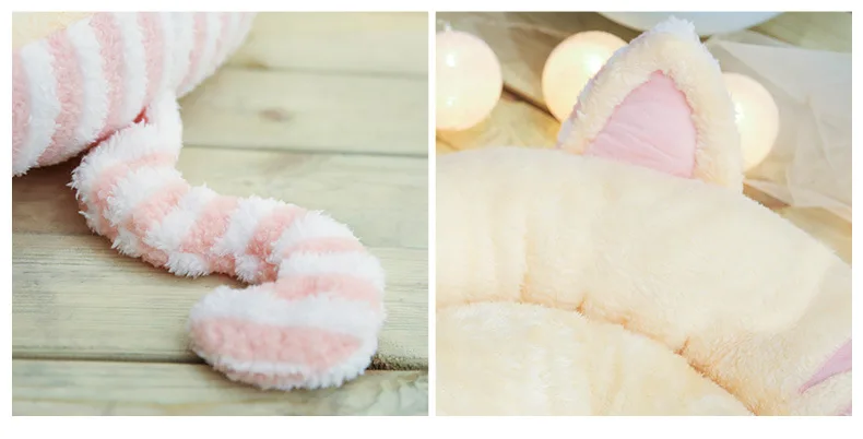Теплая кошка кровать Дом круглая кровать Fodable собака спальный коврик гнездо питомник подушка для питомца щенок гнездо ракушка скрытый бургер булочка для зимы