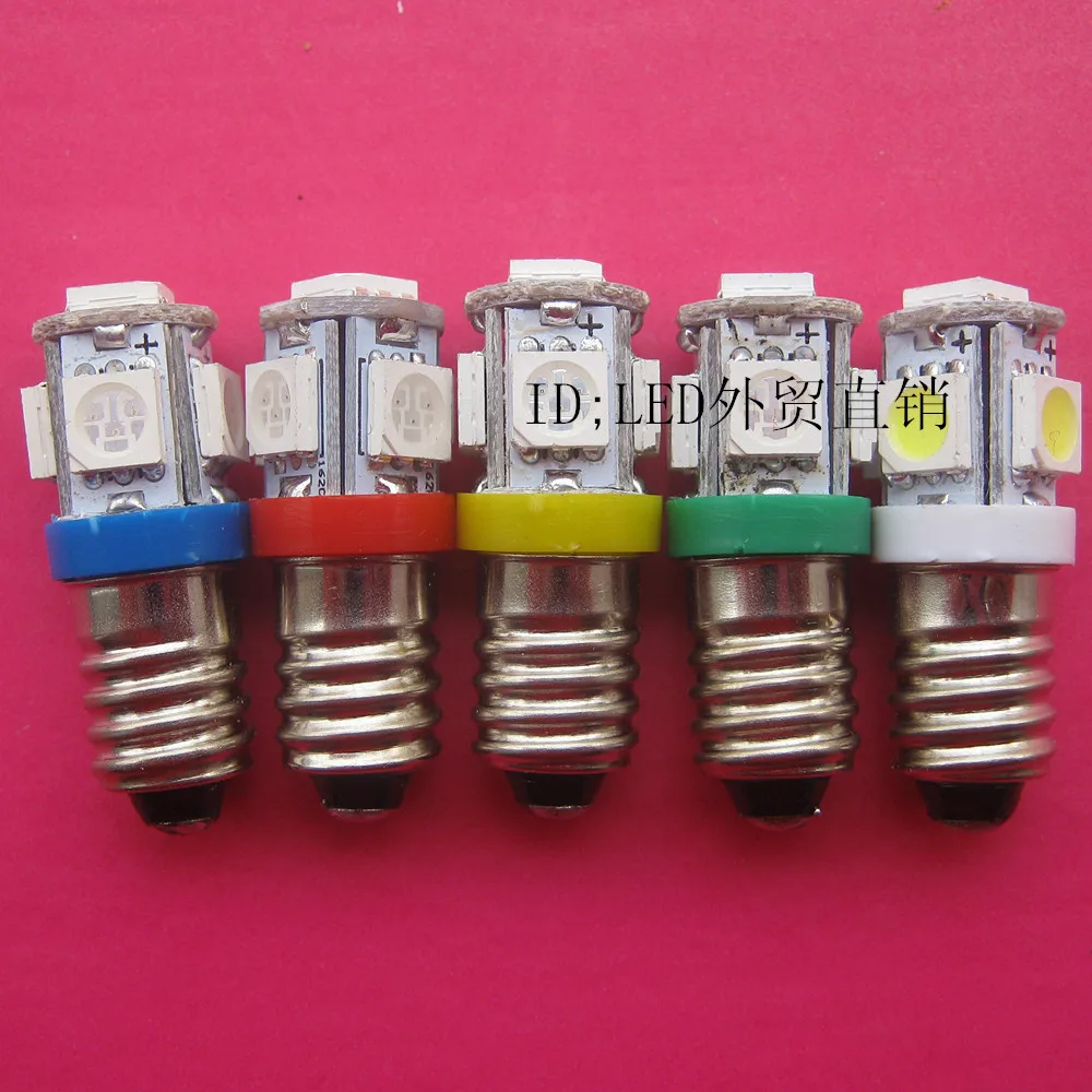 

Button indicating lamp small bulb 12V18V24V30VE10 screw hole bulb LED light bulb 30