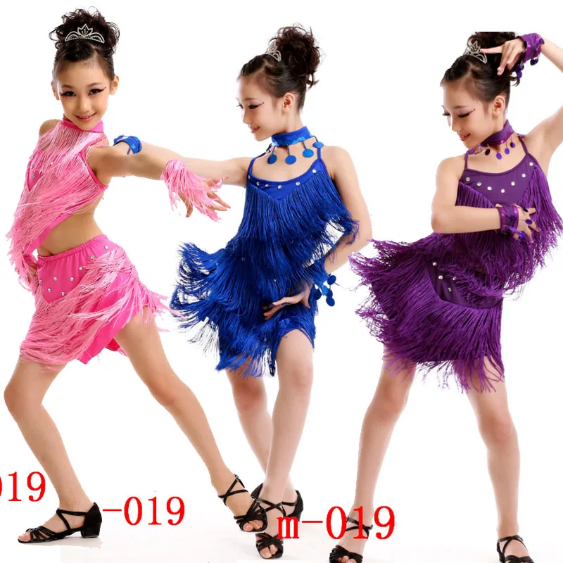 Детское платье для латиноамериканских танцев с блестками|latin dance dress|latin dress girldance |