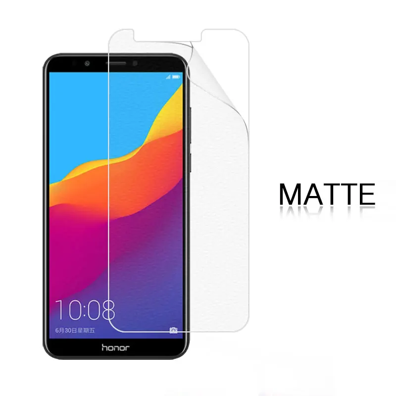 Антибликовая матовая пленка для Huawei Honor 7C AUM L41 LND AL30 AL40 HD прозрачная глянцевая с