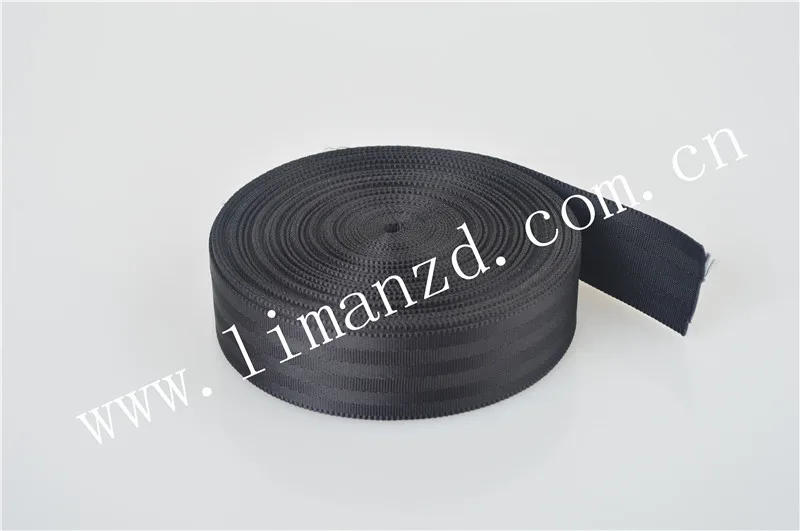 

black seatbelt webbing